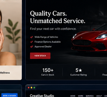 Cars & Dealerships example website